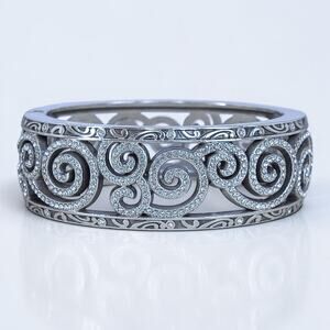 Brighton Hinged Bangle Bracelet 7/8" Crystal Rhinestone Magnetic Retired